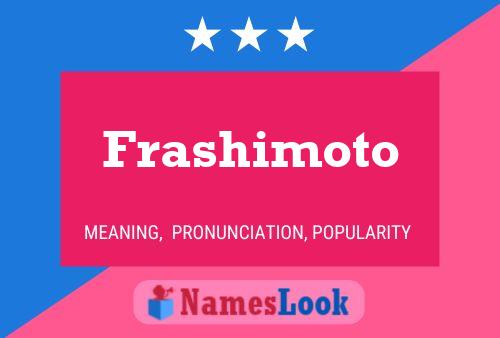 ملصق اسم Frashimoto