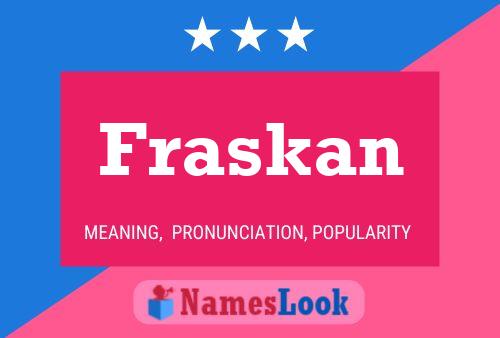 ملصق اسم Fraskan