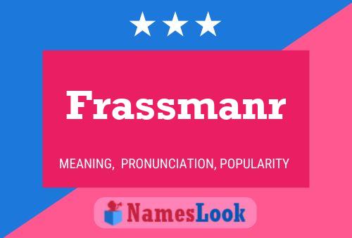 ملصق اسم Frassmanr