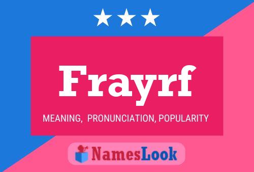 ملصق اسم Frayrf