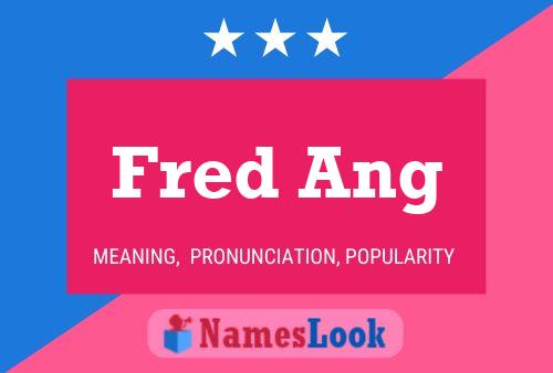 ملصق اسم Fred Ang