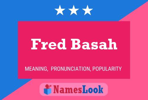 ملصق اسم Fred Basah