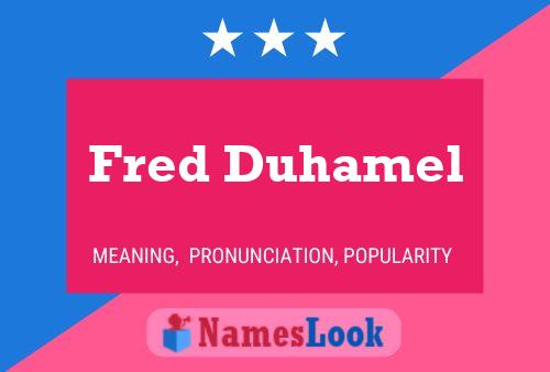 ملصق اسم Fred Duhamel