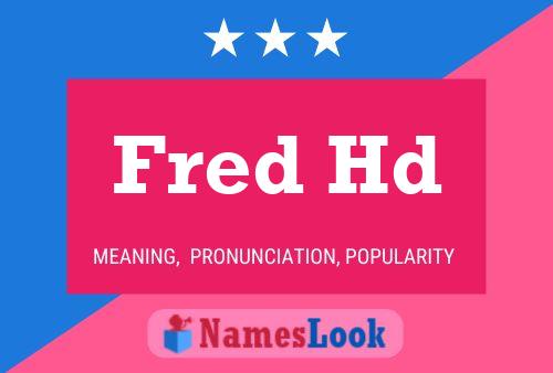 ملصق اسم Fred Hd