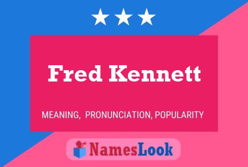 ملصق اسم Fred Kennett