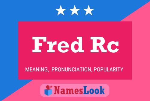 ملصق اسم Fred Rc