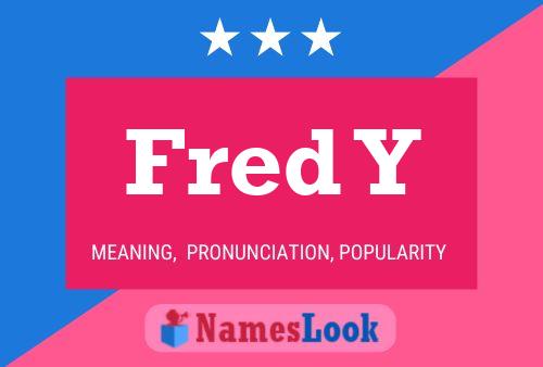 ملصق اسم Fred Y