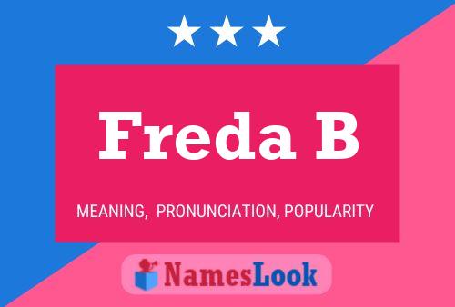 ملصق اسم Freda B