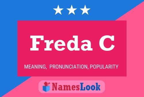 ملصق اسم Freda C