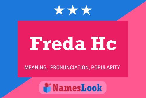 ملصق اسم Freda Hc