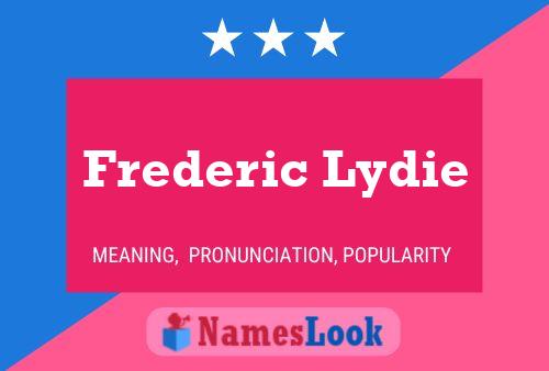 ملصق اسم Frederic Lydie