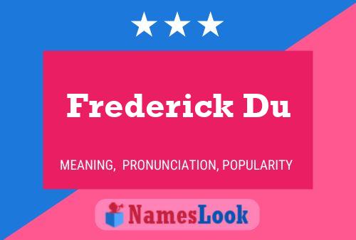 ملصق اسم Frederick Du