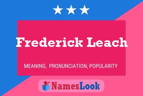 ملصق اسم Frederick Leach