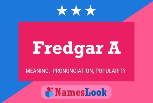 ملصق اسم Fredgar A