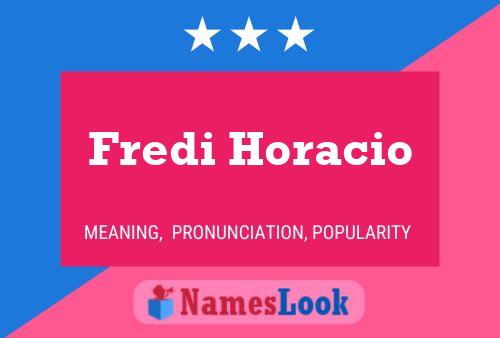 ملصق اسم Fredi Horacio