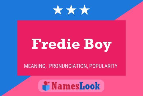 ملصق اسم Fredie Boy