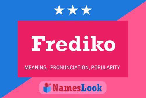 ملصق اسم Frediko