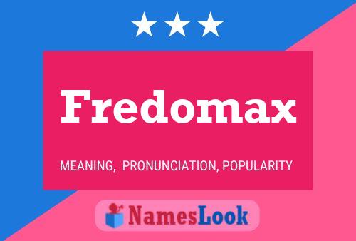 ملصق اسم Fredomax