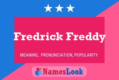 ملصق اسم Fredrick Freddy