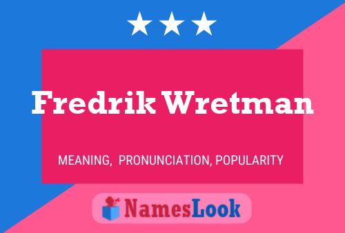 ملصق اسم Fredrik Wretman