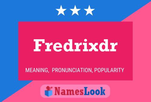 ملصق اسم Fredrixdr