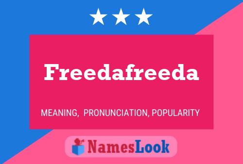 ملصق اسم Freedafreeda