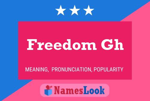 ملصق اسم Freedom Gh