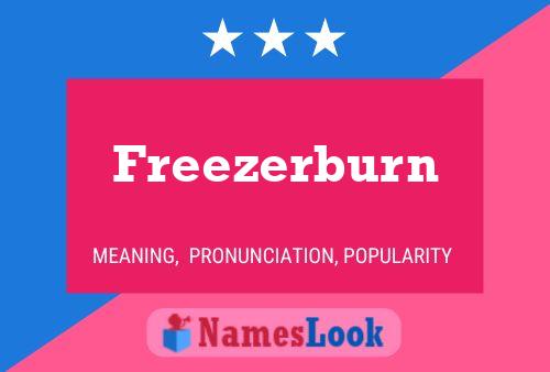 ملصق اسم Freezerburn