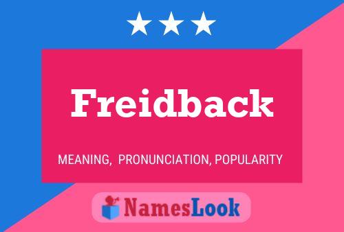 ملصق اسم Freidback