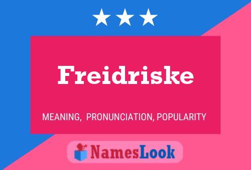 ملصق اسم Freidriske