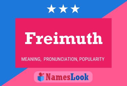 ملصق اسم Freimuth