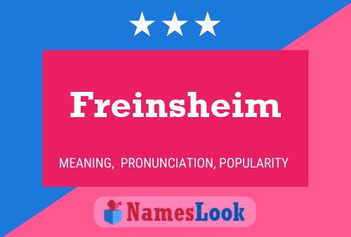 ملصق اسم Freinsheim