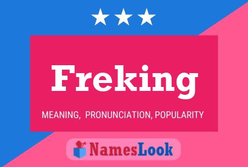 ملصق اسم Freking