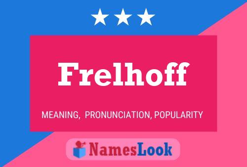 ملصق اسم Frelhoff