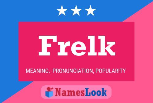 ملصق اسم Frelk