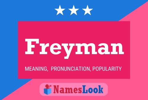 ملصق اسم Freyman