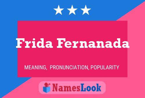 ملصق اسم Frida Fernanada