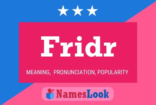 ملصق اسم Fridr