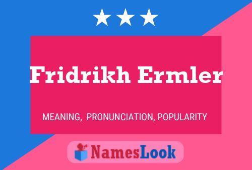 ملصق اسم Fridrikh Ermler