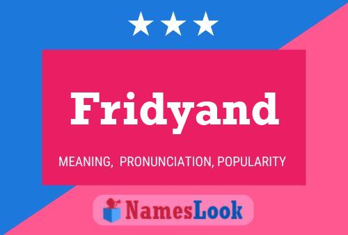 ملصق اسم Fridyand