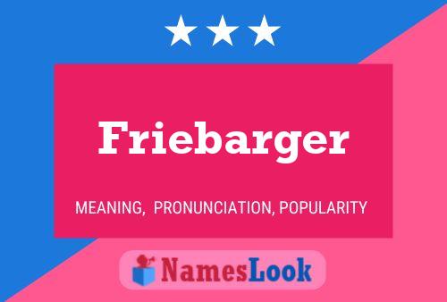 ملصق اسم Friebarger