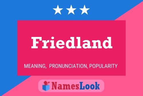 ملصق اسم Friedland