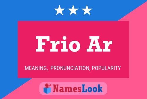 ملصق اسم Frio Ar