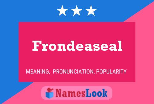 ملصق اسم Frondeaseal