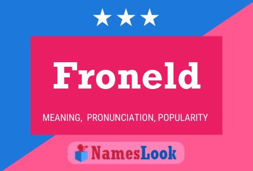 ملصق اسم Froneld