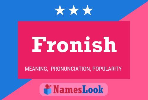 ملصق اسم Fronish