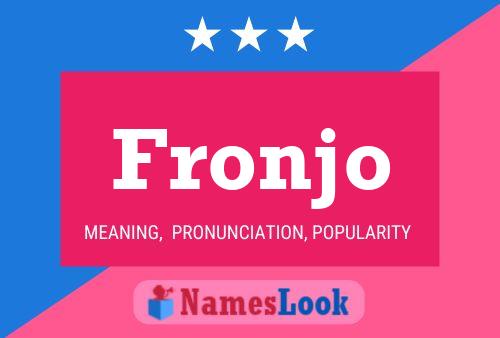 ملصق اسم Fronjo