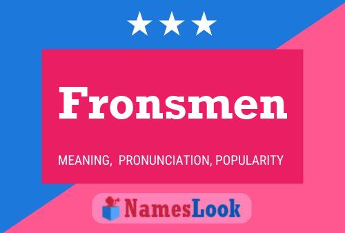 ملصق اسم Fronsmen