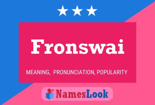 ملصق اسم Fronswai