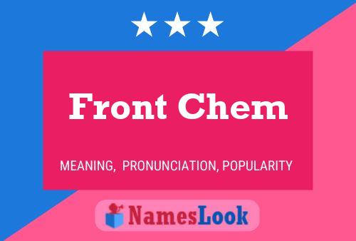 ملصق اسم Front Chem